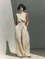 Flora | Minimalist Linen Two-Piece Set