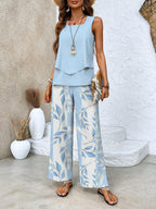 Jamie | Elegant Top & Wide-Leg Trouser Set