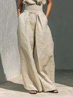 Flora | Minimalist Linen Two-Piece Set