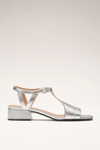 Serena | Silver Heeled Sandals