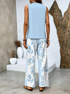 Jade | Elegant Top & Wide-Leg Trouser Set