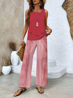 Jade | Elegant Top & Wide-Leg Trouser Set