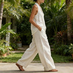 Anhela | Linen-Texture Two-Piece Set