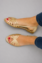 Eleonora | Golden Summer Sandals