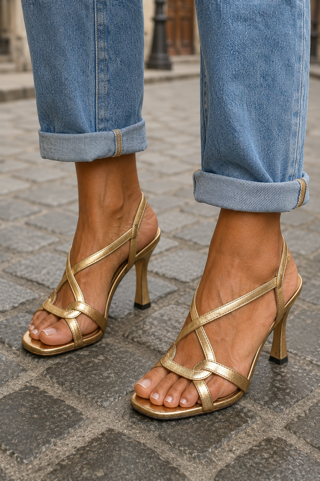 Elisabetta | Golden Summer Sandals
