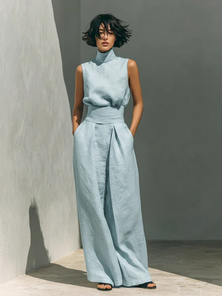 Flora | Minimalist Linen Two-Piece Set