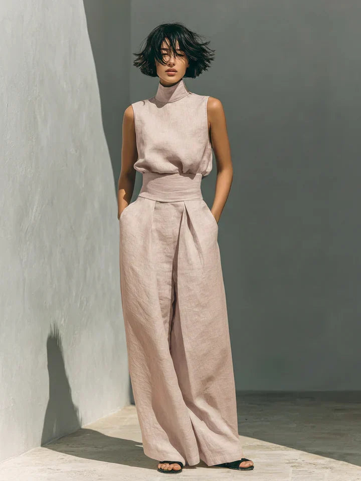 Flora | Minimalist Linen Two-Piece Set
