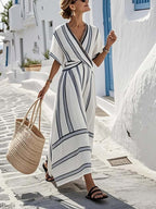Sofia | Striped Maxi Dress