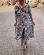 Sara | Button-Front Two-Piece Set