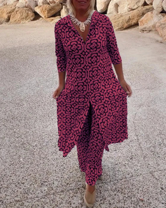 Sara | Button-Front Two-Piece Set