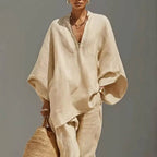 Marin | V-Neck Casual Two-Piece Set