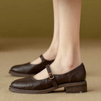 AINSLEY | Comfort Mary Janes Made Of Leather