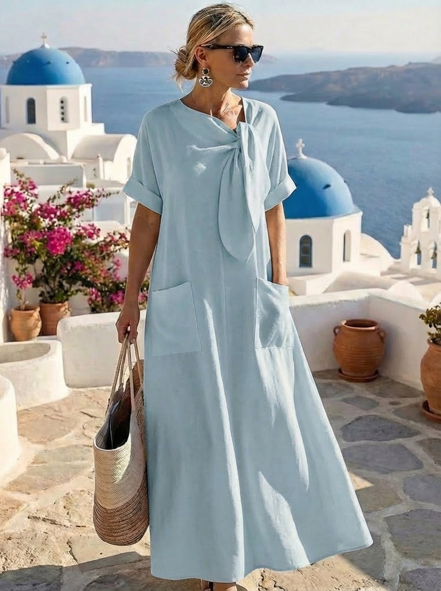 Fleur™ Summer Maxi Dress with Pockets