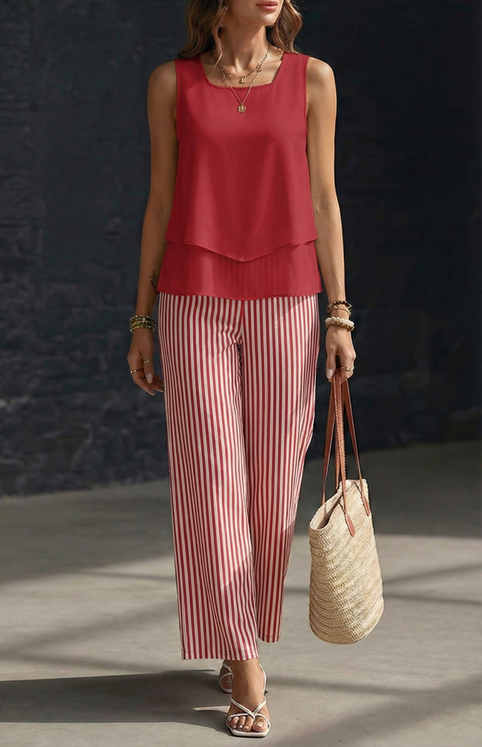 Jade | Elegant Top & Wide-Leg Trouser Set